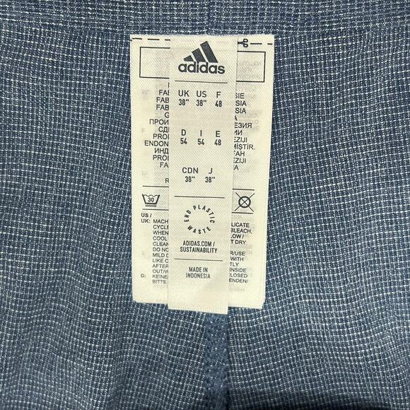 NWT Adidas Crosshatch Golf Shorts in Crew Navy Size 38 - Picture 6 of 8